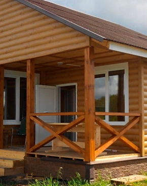 строительство дома из бруса